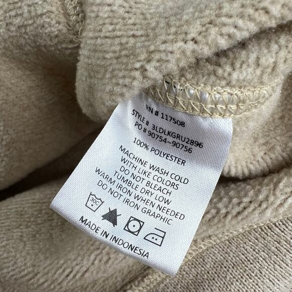 Levi’s Hooded Sweatshirt men’s size Large beige American Flag Logo graphic - Picture 5 of 8